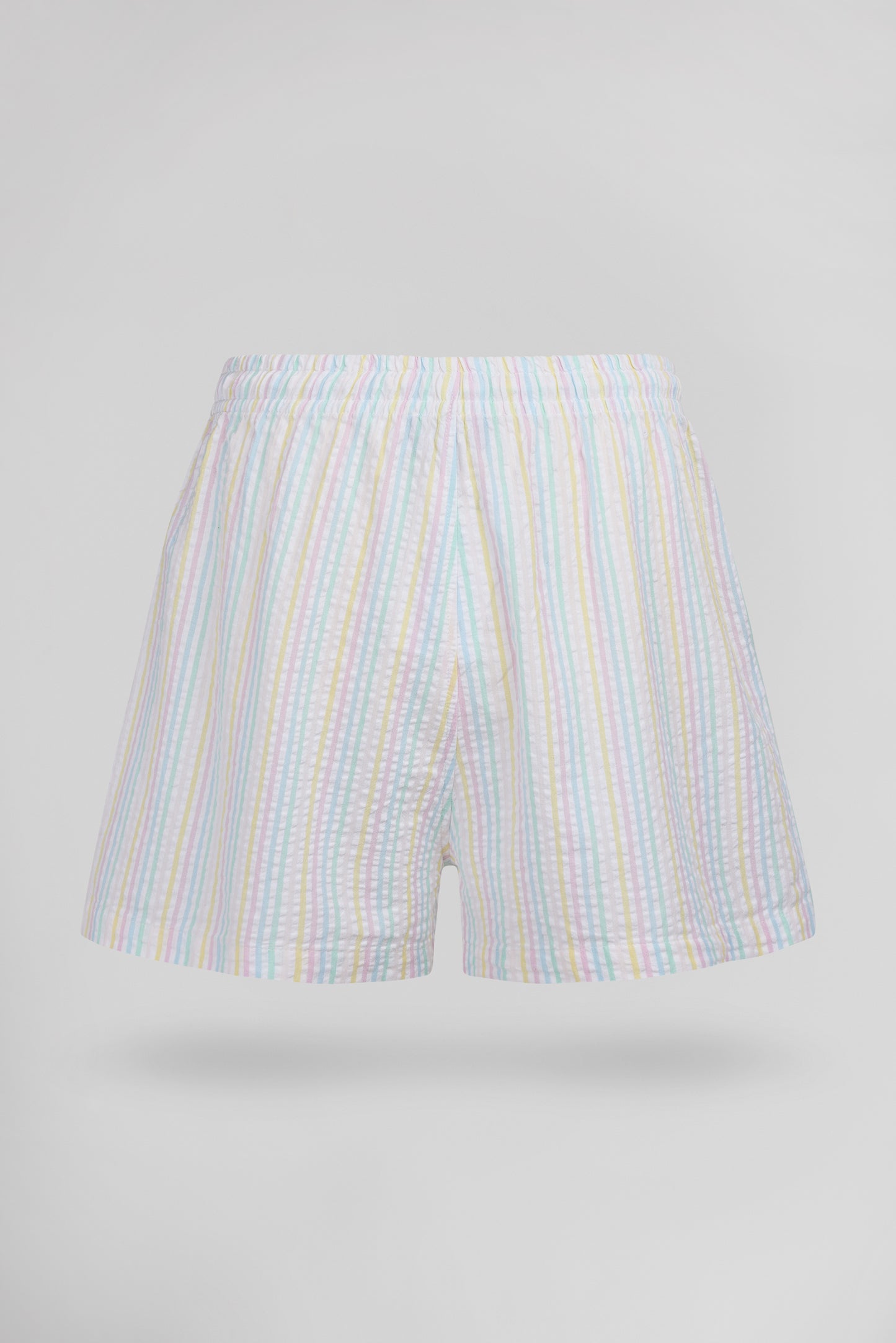 Short à rayures effet gaufré S-SUBLIMA SH BLANC - Teddy Smith