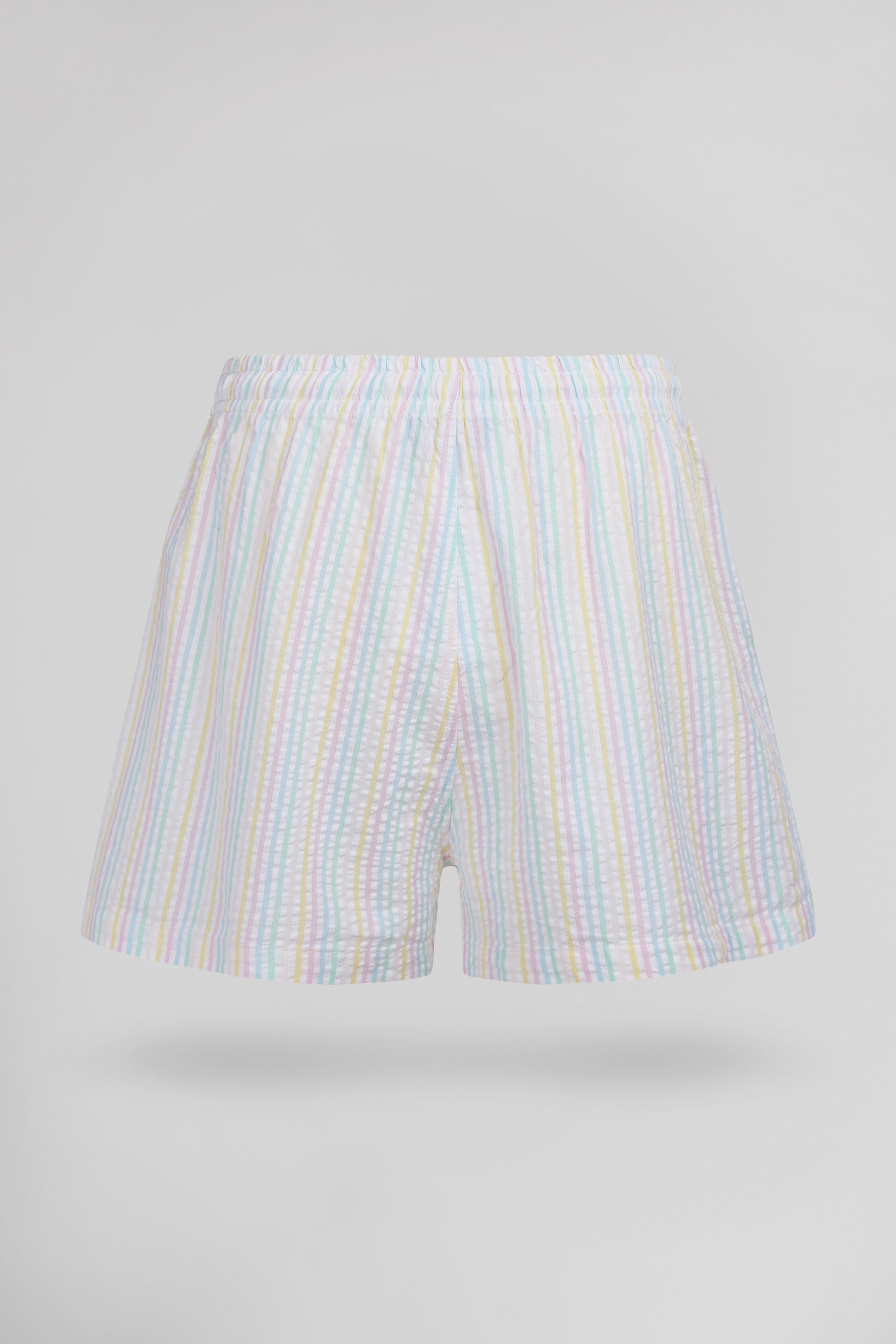 Short à rayures effet gaufré S-SUBLIMA SH BLANC - Teddy Smith