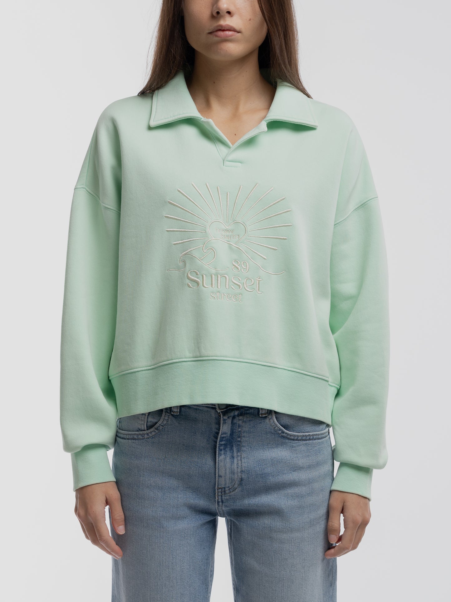 Sweat S-LILY VERT MENTHE - Teddy Smith