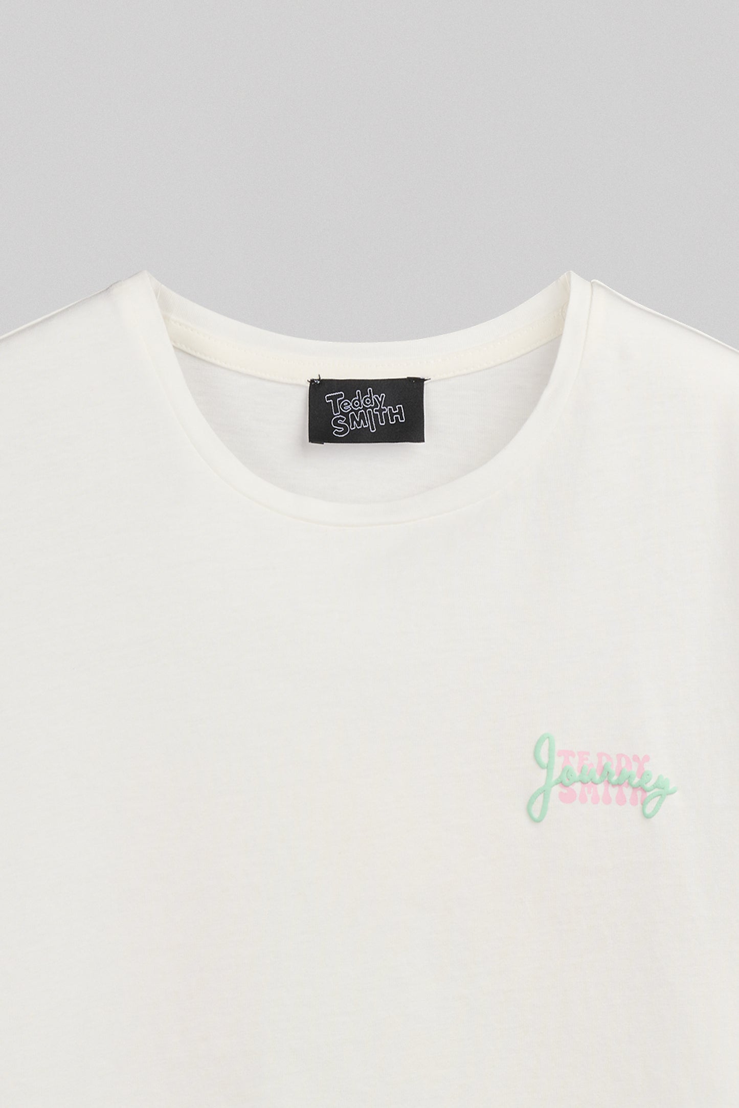 T-shirt T-ALLY MC MIDDLE WHITE - Teddy Smith