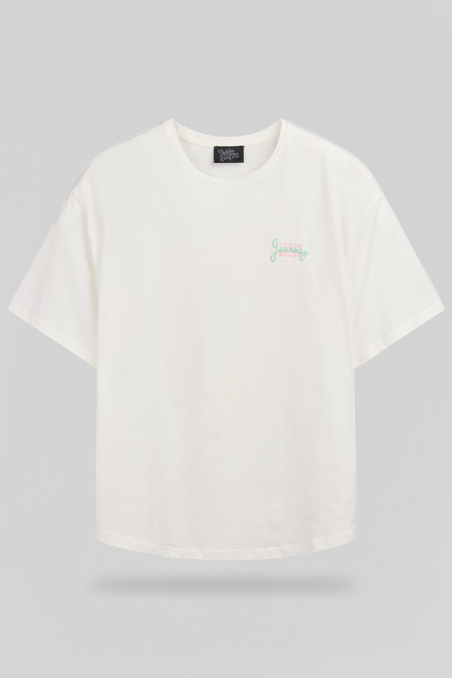 T-shirt T-ALLY MC MIDDLE WHITE - Teddy Smith
