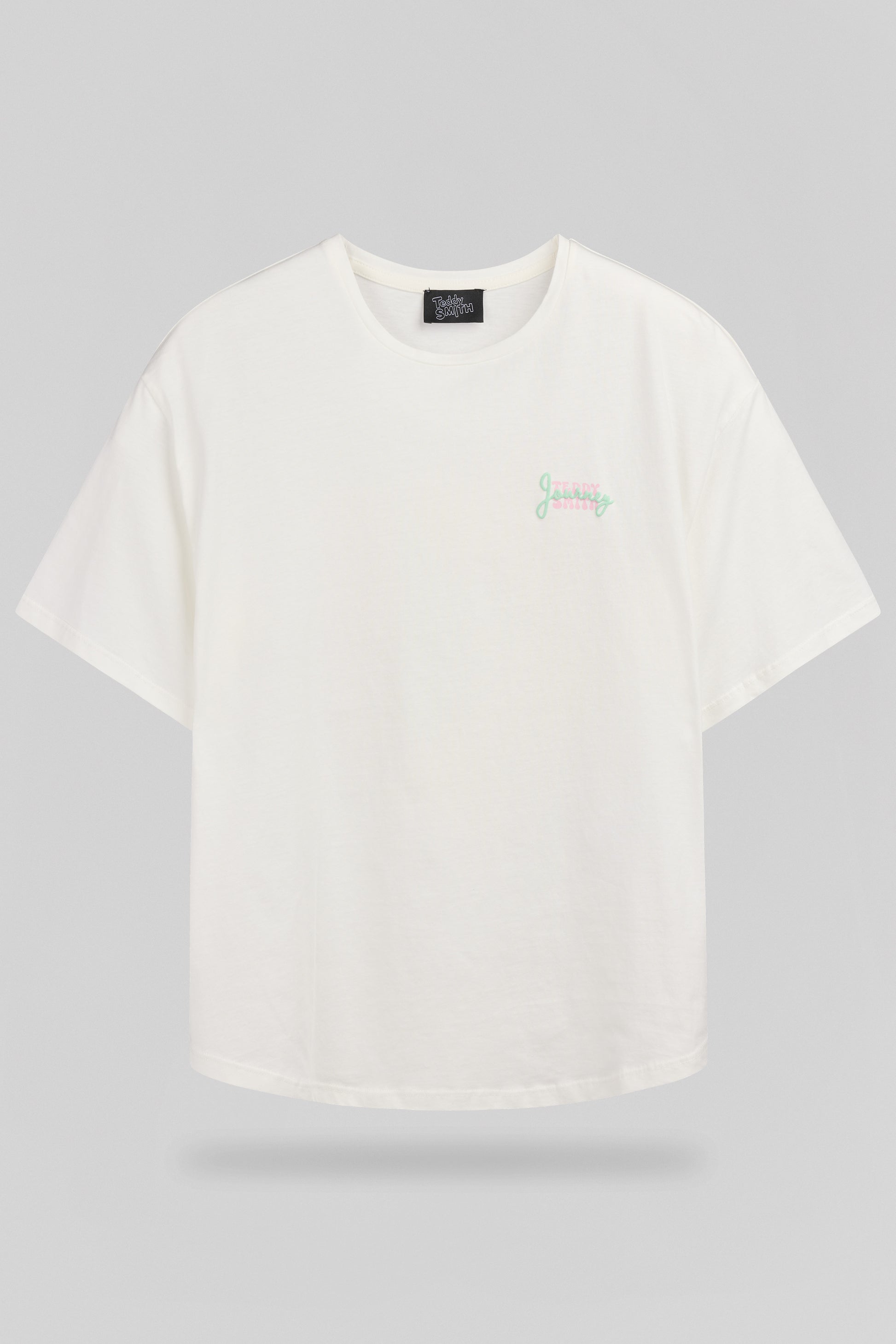 T-shirt T-ALLY MC MIDDLE WHITE - Teddy Smith