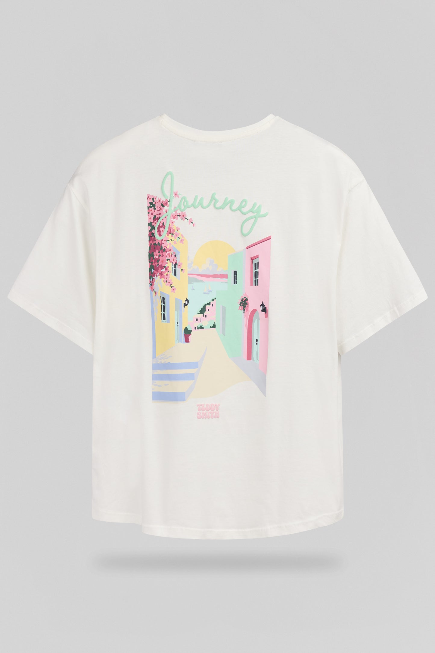 T-shirt T-ALLY MC MIDDLE WHITE - Teddy Smith