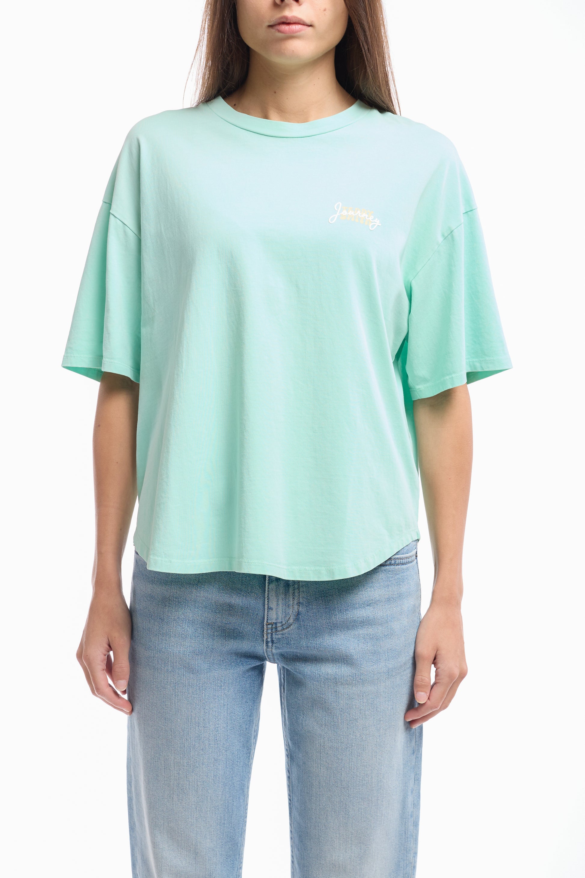 T-shirt T-ALLY MC VERT MENTHE - Teddy Smith