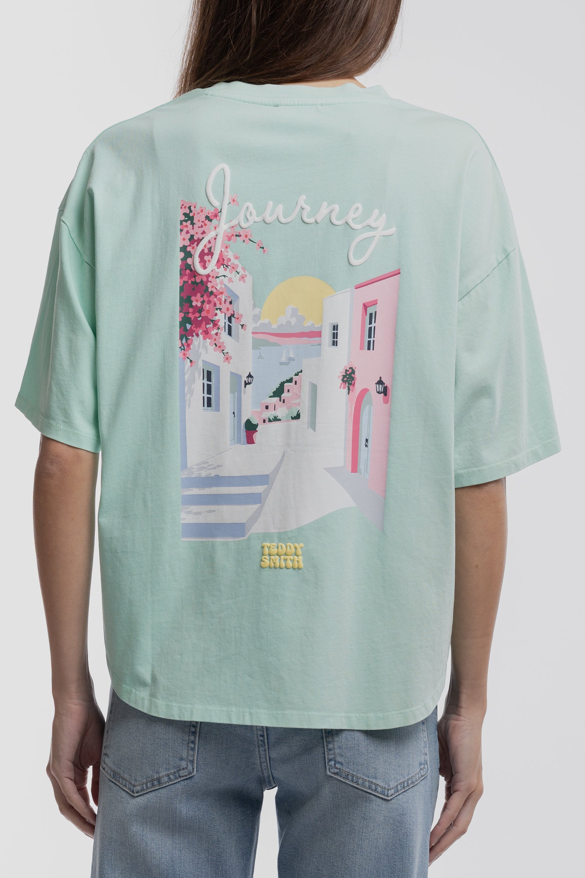 T-shirt T-ALLY MC VERT MENTHE - Teddy Smith