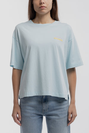 T-shirt T-ICY MC BLEU LAGON - Teddy Smith
