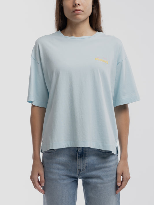 Achat T-shirt T-ICY MC BLEU LAGON - Teddy Smith