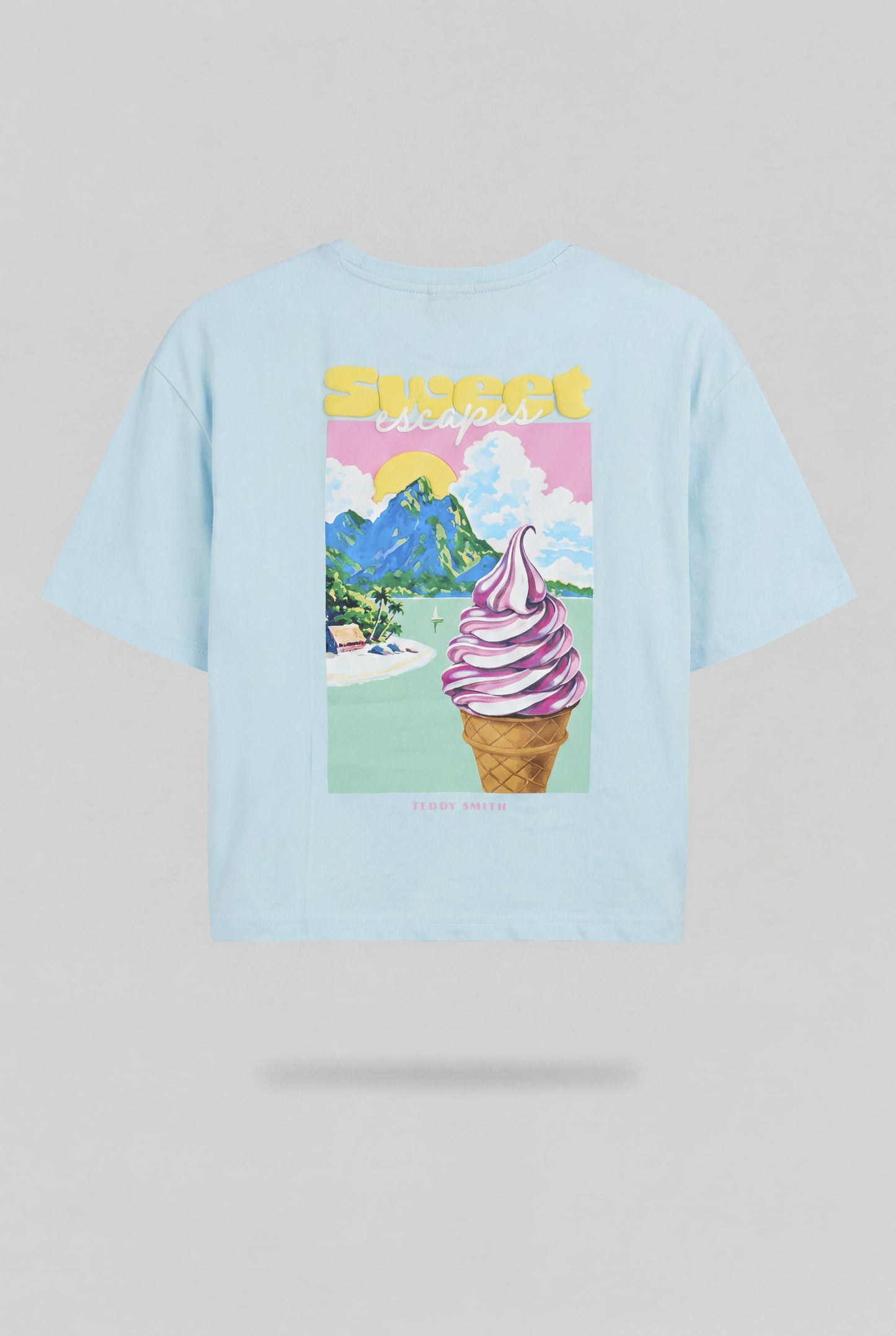 T-shirt T-ICY MC BLEU LAGON