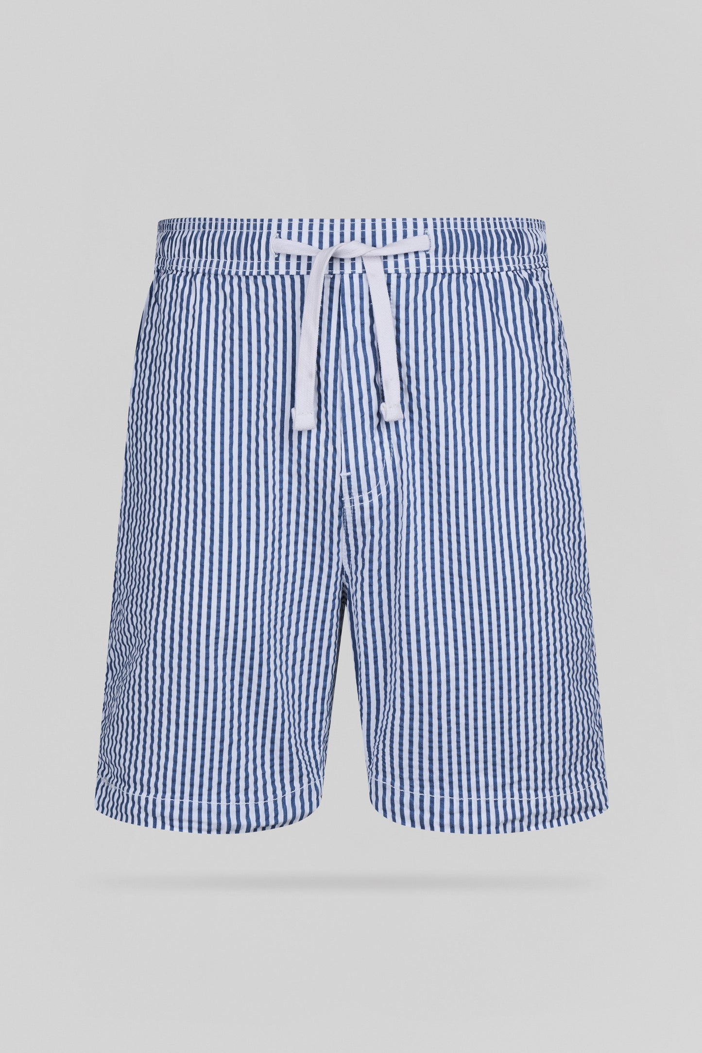 Short bicolore tissé effet gaufré S-TOMINO SH FADED INDIGO