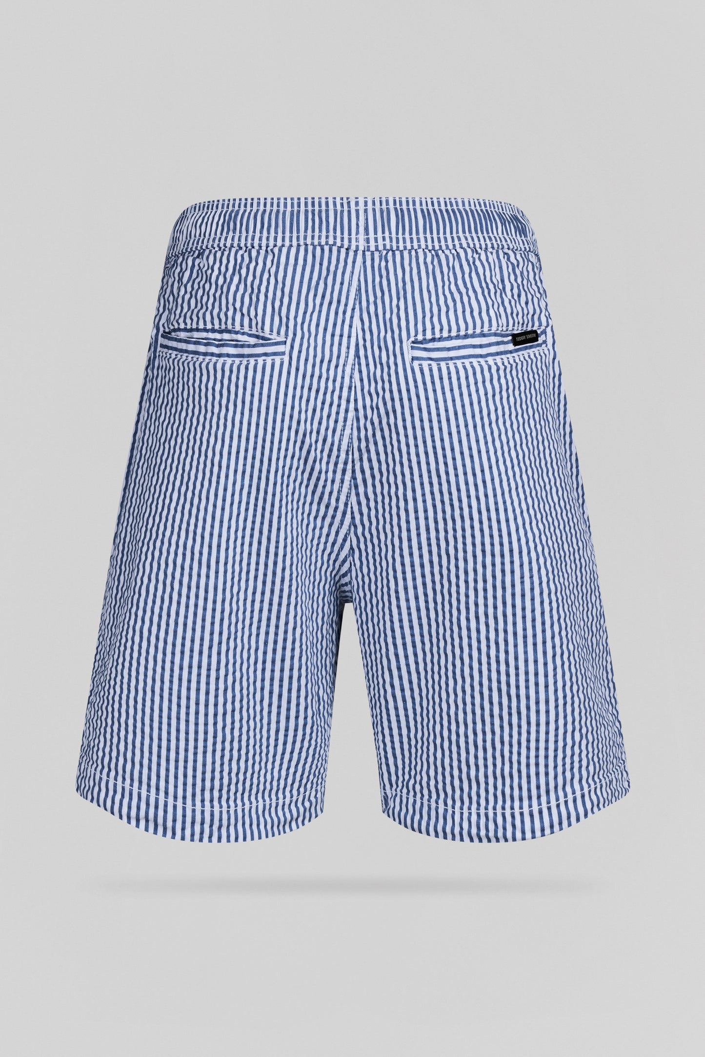 Short bicolore tissé effet gaufré S-TOMINO SH FADED INDIGO