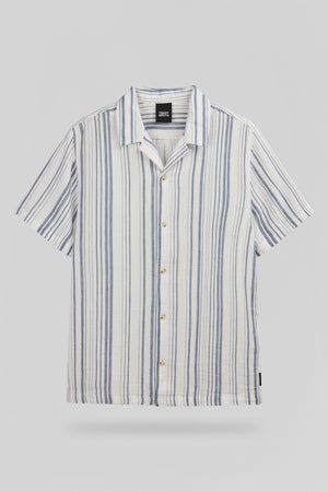 Chemise C-CELESTIO MC FADED INDIGO - Teddy Smith