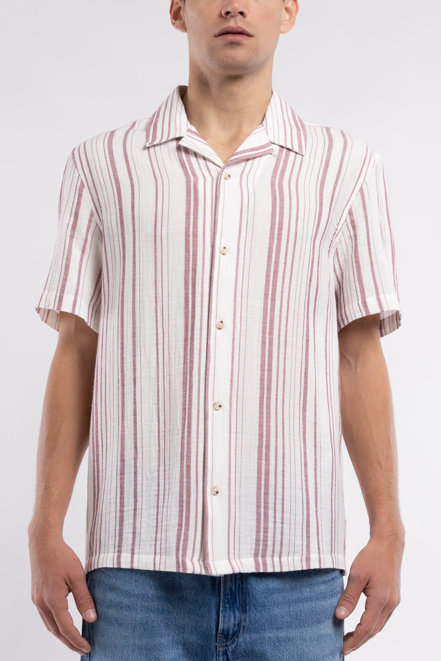 Chemise C-CELESTIO MC FRAMBOISE FONCE - Teddy Smith