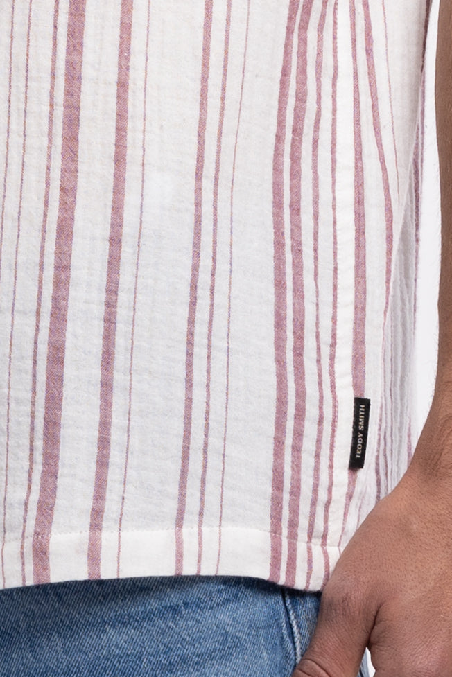 Chemise C-CELESTIO MC FRAMBOISE FONCE - Teddy Smith