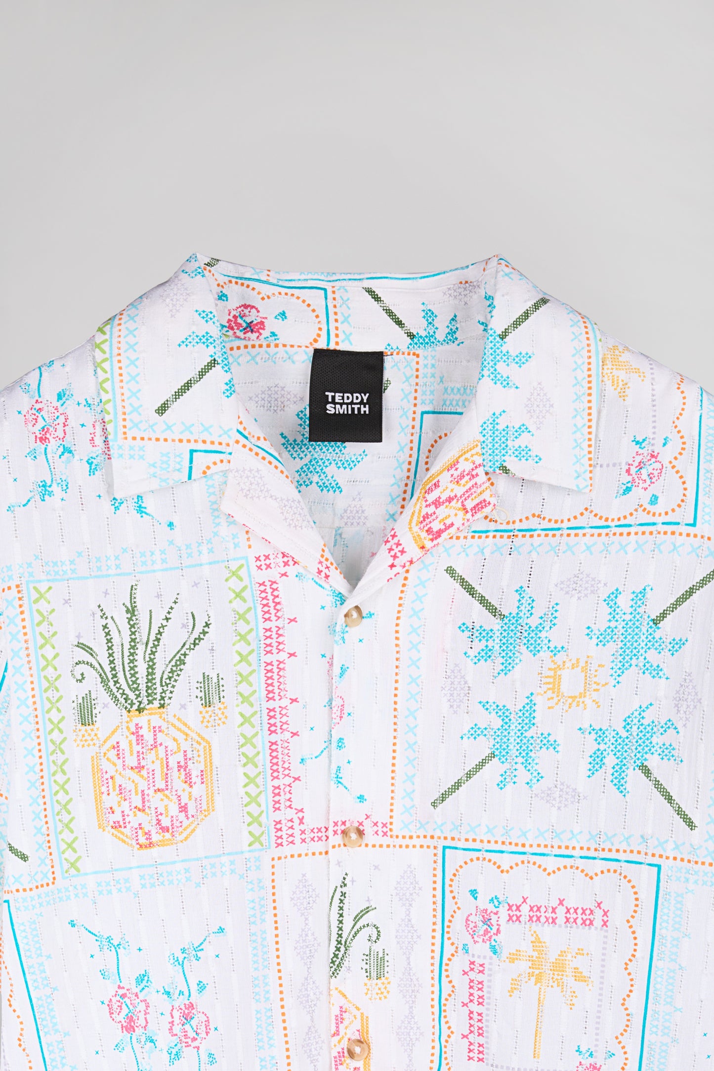 Chemise C-BRANDO MC BLANC - Teddy Smith