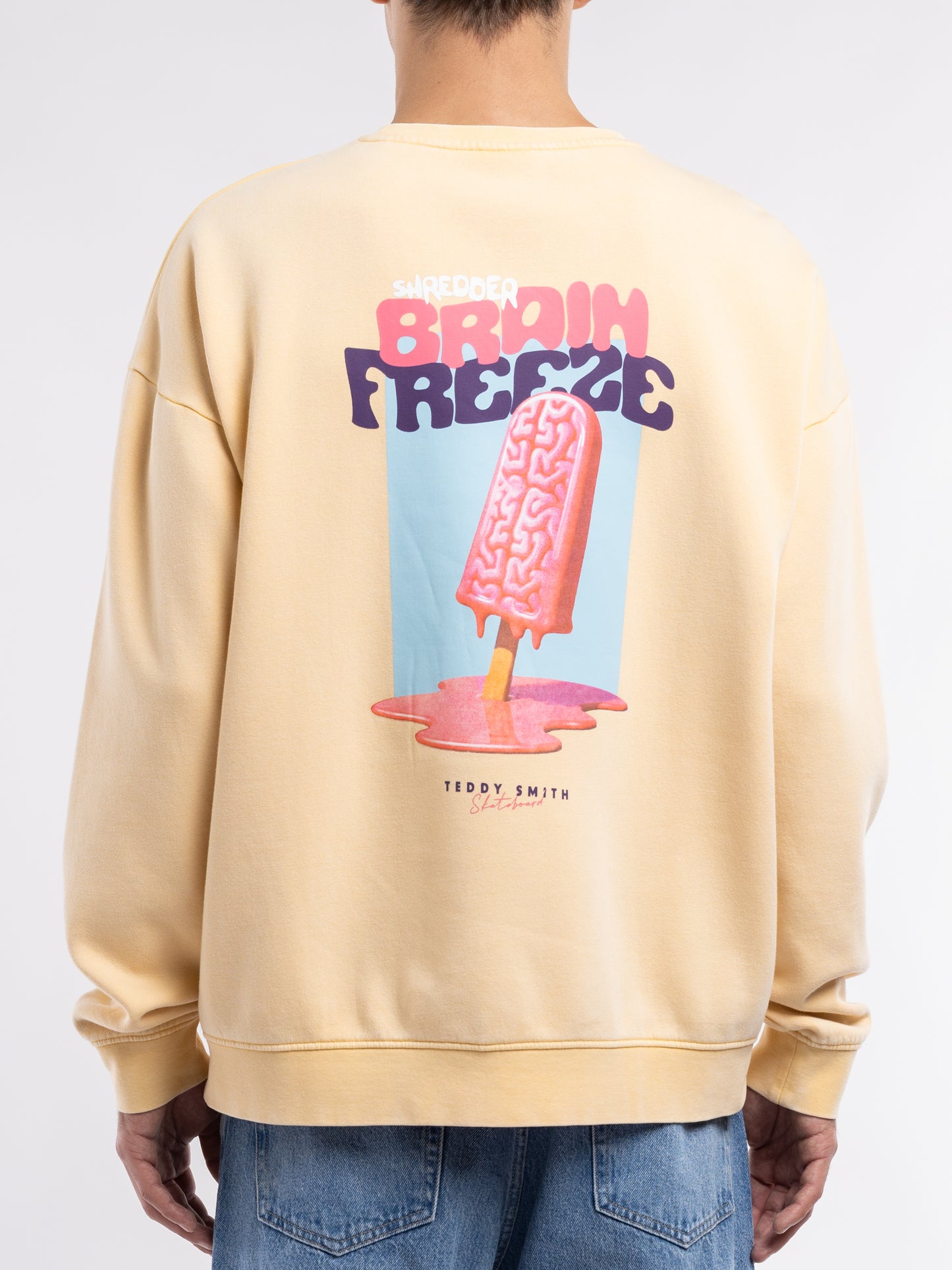 Sweat S-DORIANO RC JAUNE PAILLE - Teddy Smith