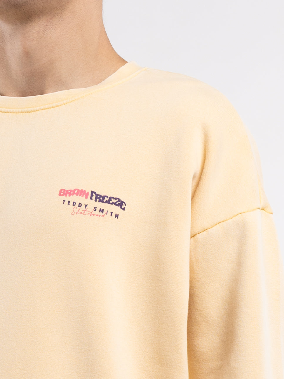 Sweat S-DORIANO RC JAUNE PAILLE - Teddy Smith