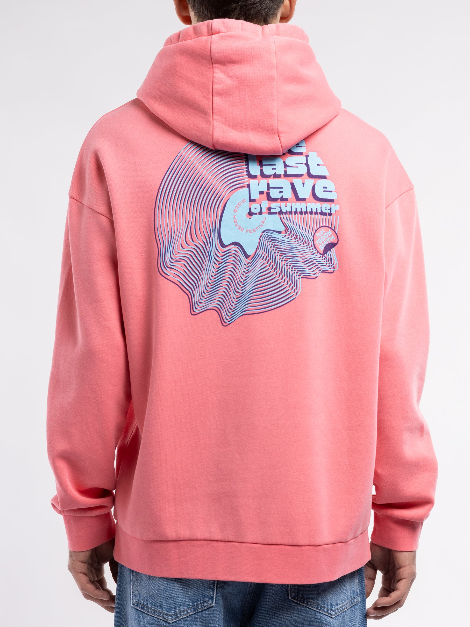 Sweat S-DEN HOODY ROSE VIF - Teddy Smith