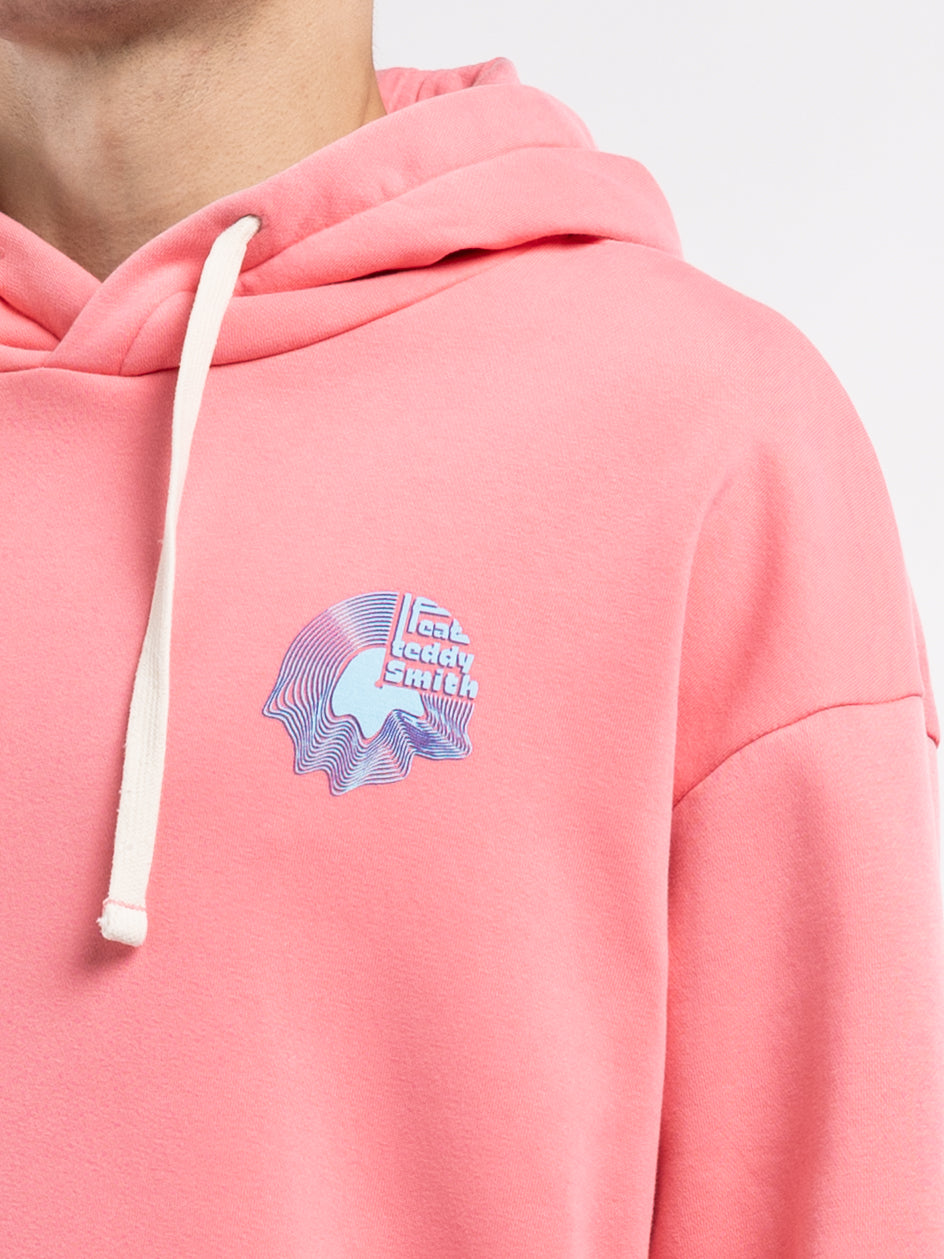 Sweat S-DEN HOODY ROSE VIF - Teddy Smith