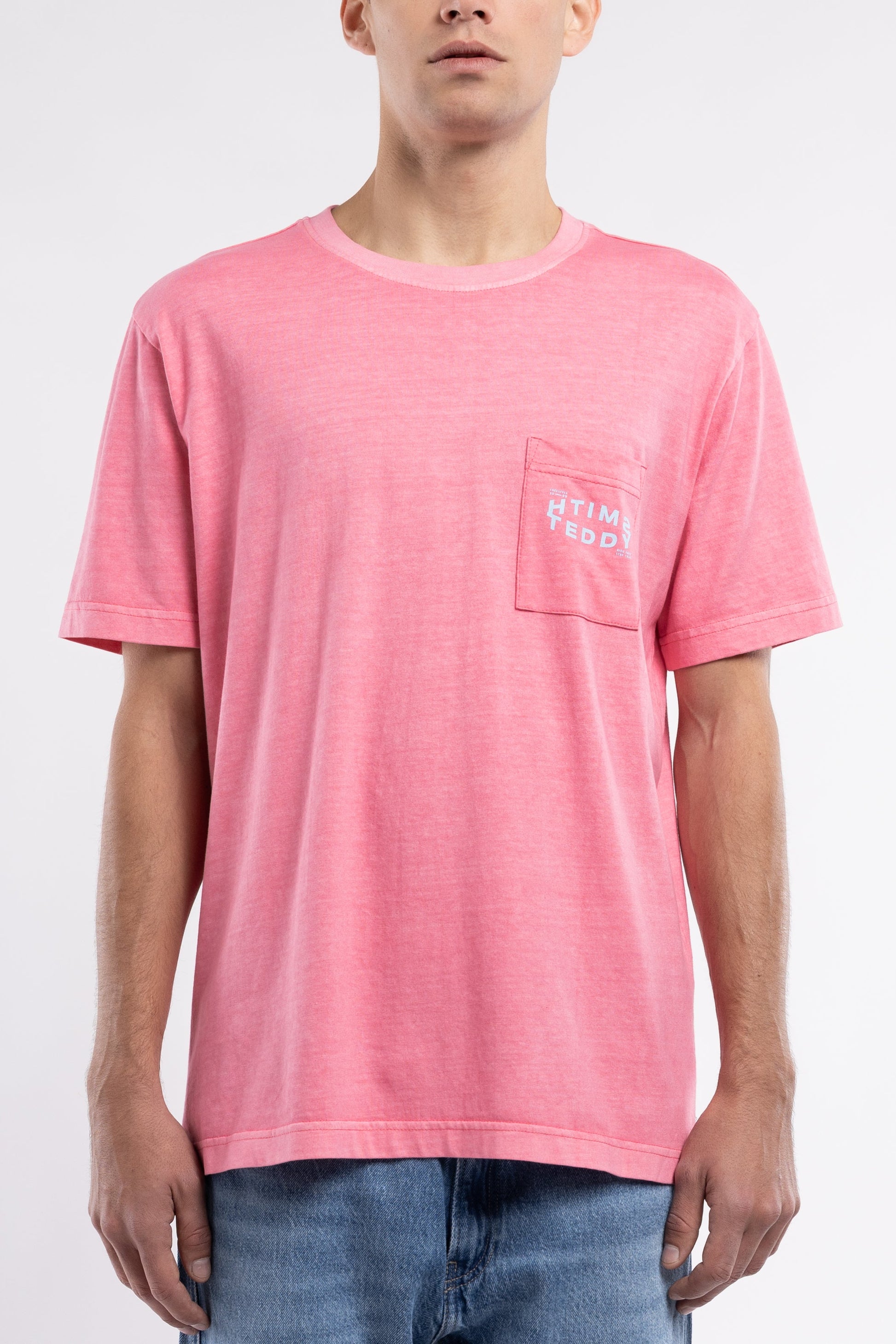T-shirt T-SQUAD MC ROSE VIF - Teddy Smith