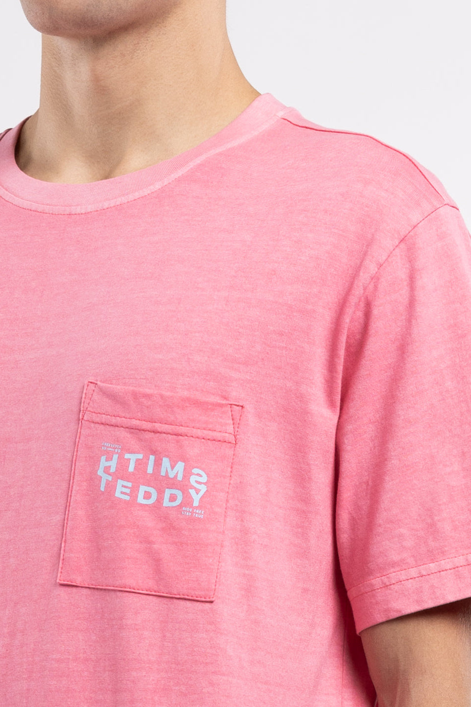T-shirt T-SQUAD MC ROSE VIF - Teddy Smith