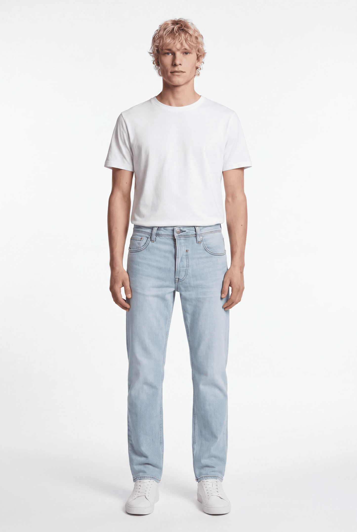 Jean droit REG L32 BLEACHED