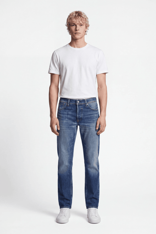 Achat Jean droit REG L32 DARK BLUE STONE