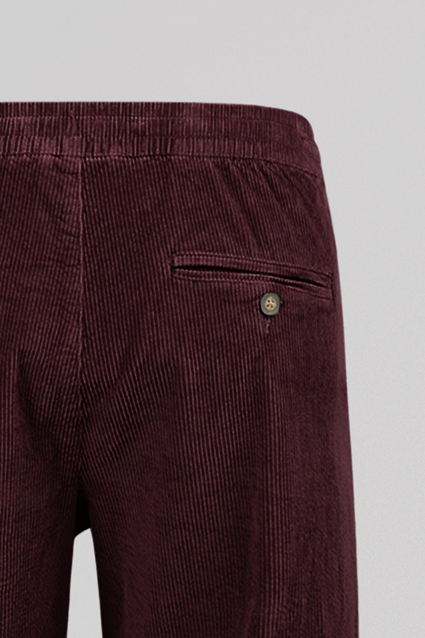 Pantalon PYWAN 20 VELOUR BORDEAUX FONCE