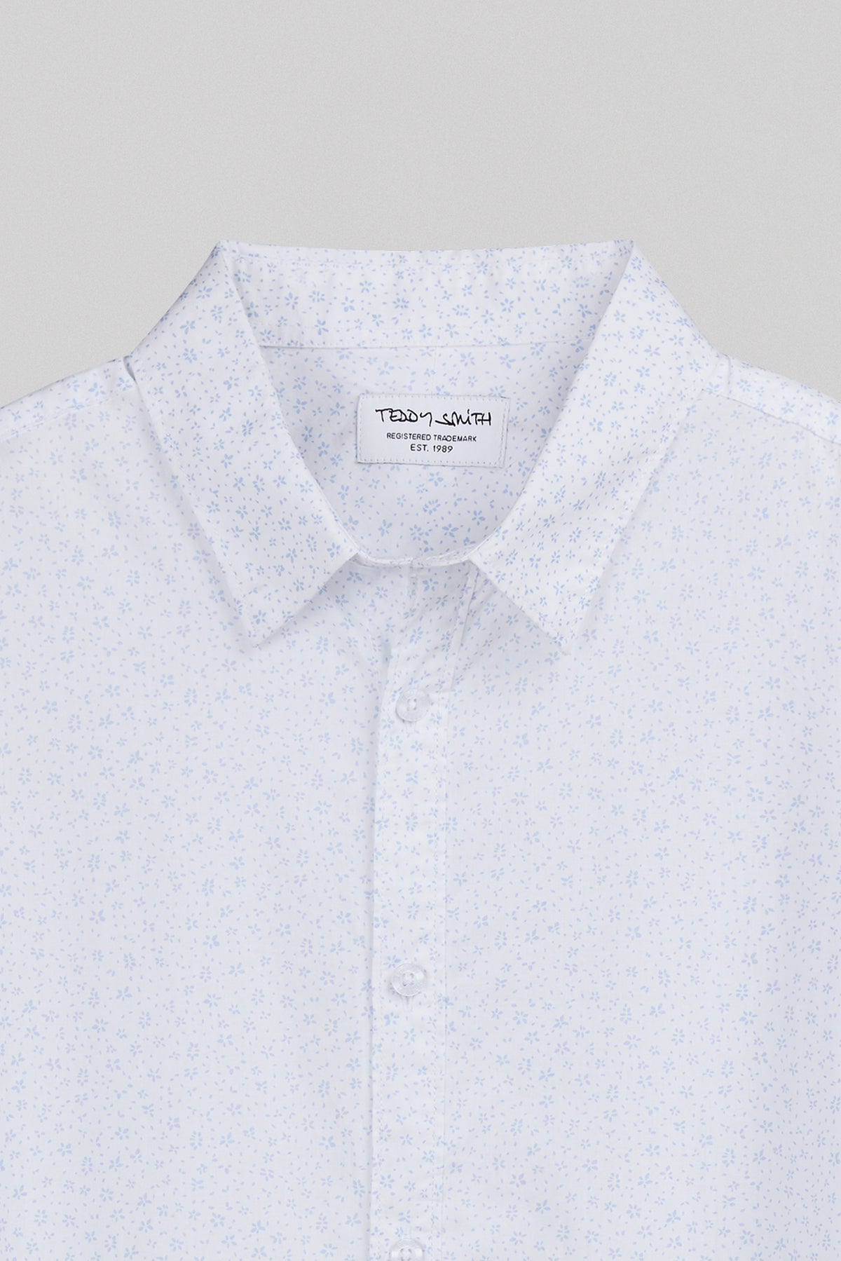 Chemise cintrée imprimée CARTON ML BLANC
