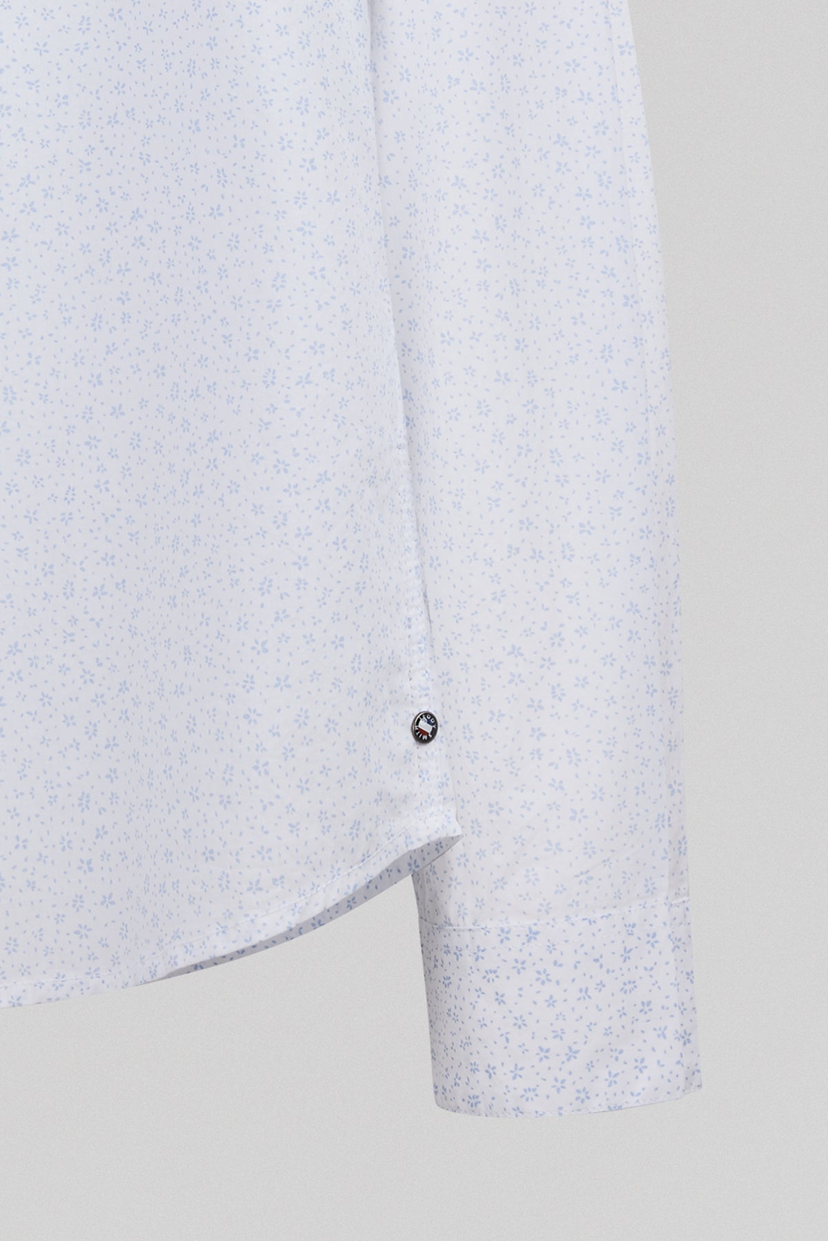 Chemise cintrée imprimée CARTON ML BLANC