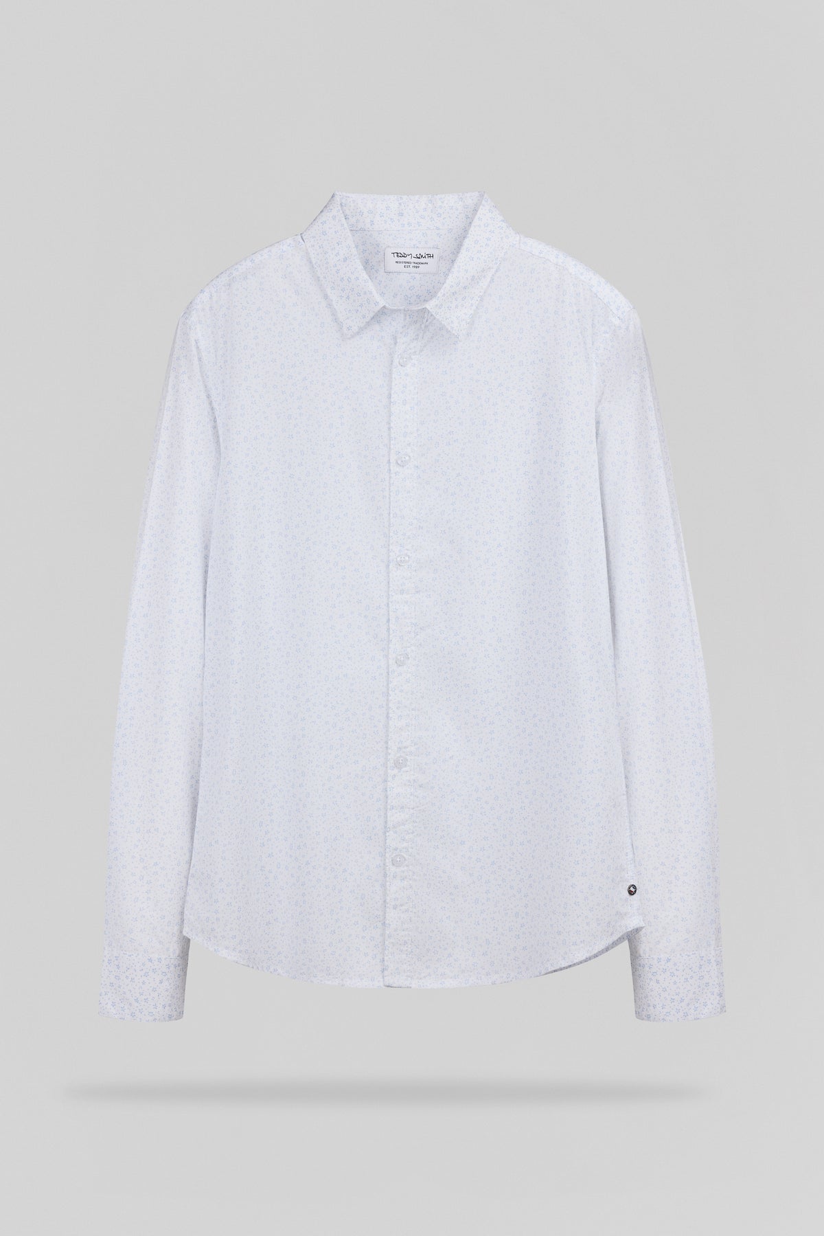 Chemise cintrée imprimée CARTON ML BLANC