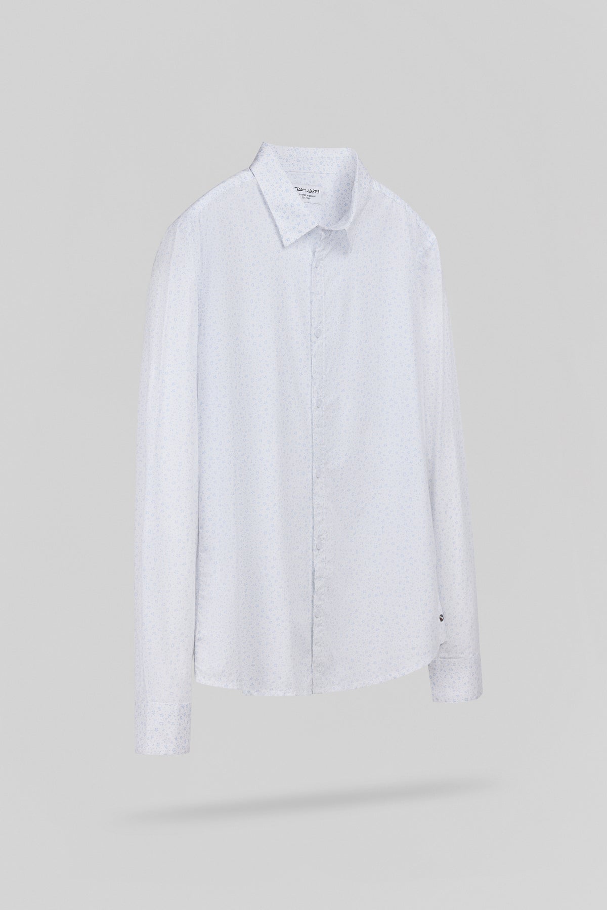 Chemise cintrée imprimée CARTON ML BLANC