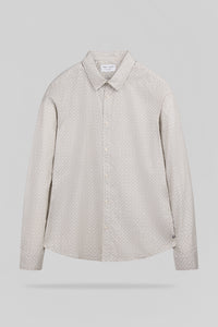Chemise cintrée imprimée CARTON ML CREAM - Teddy Smith