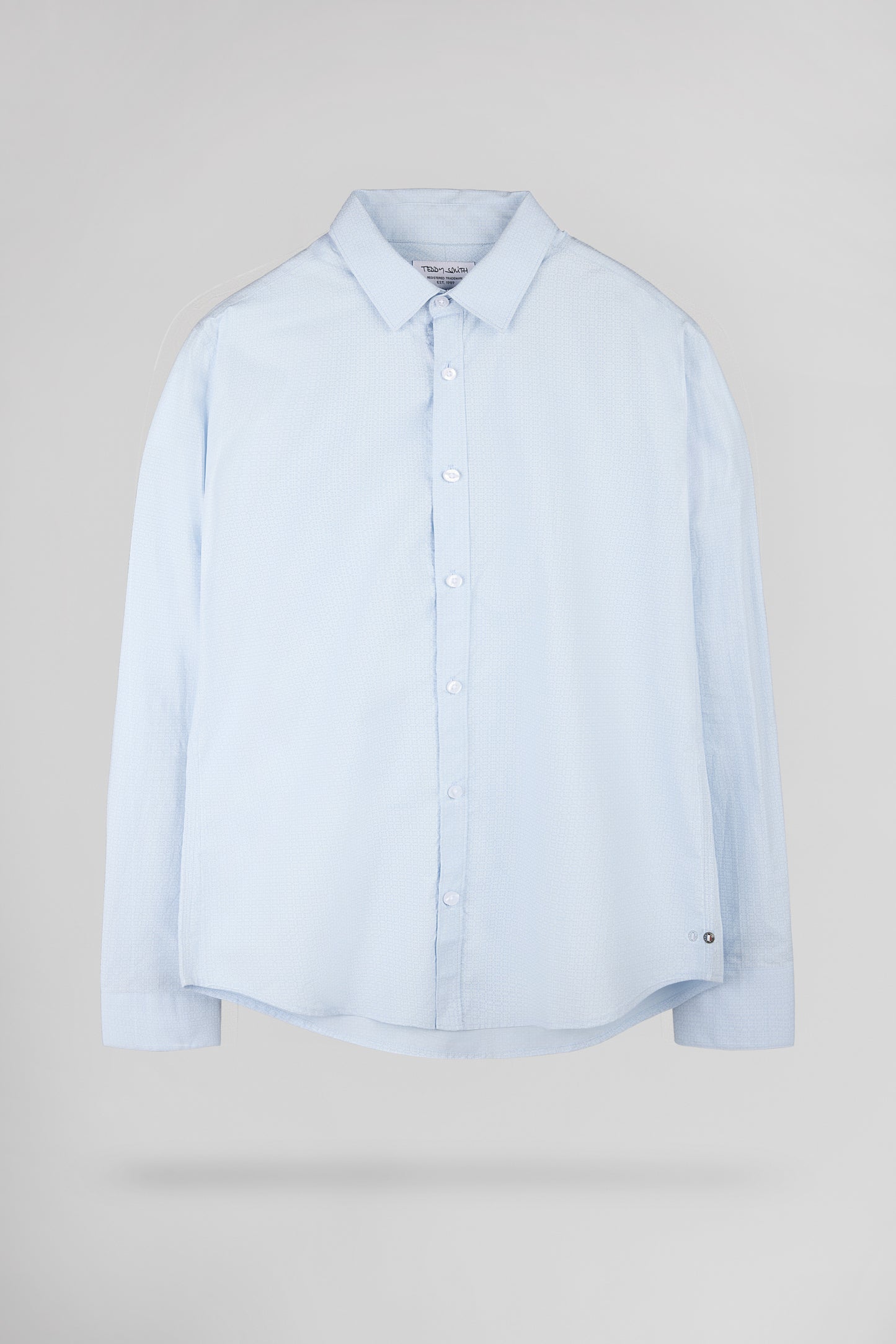 Chemise CARTON ML PASTEL BLUE/MICRO FLORAL