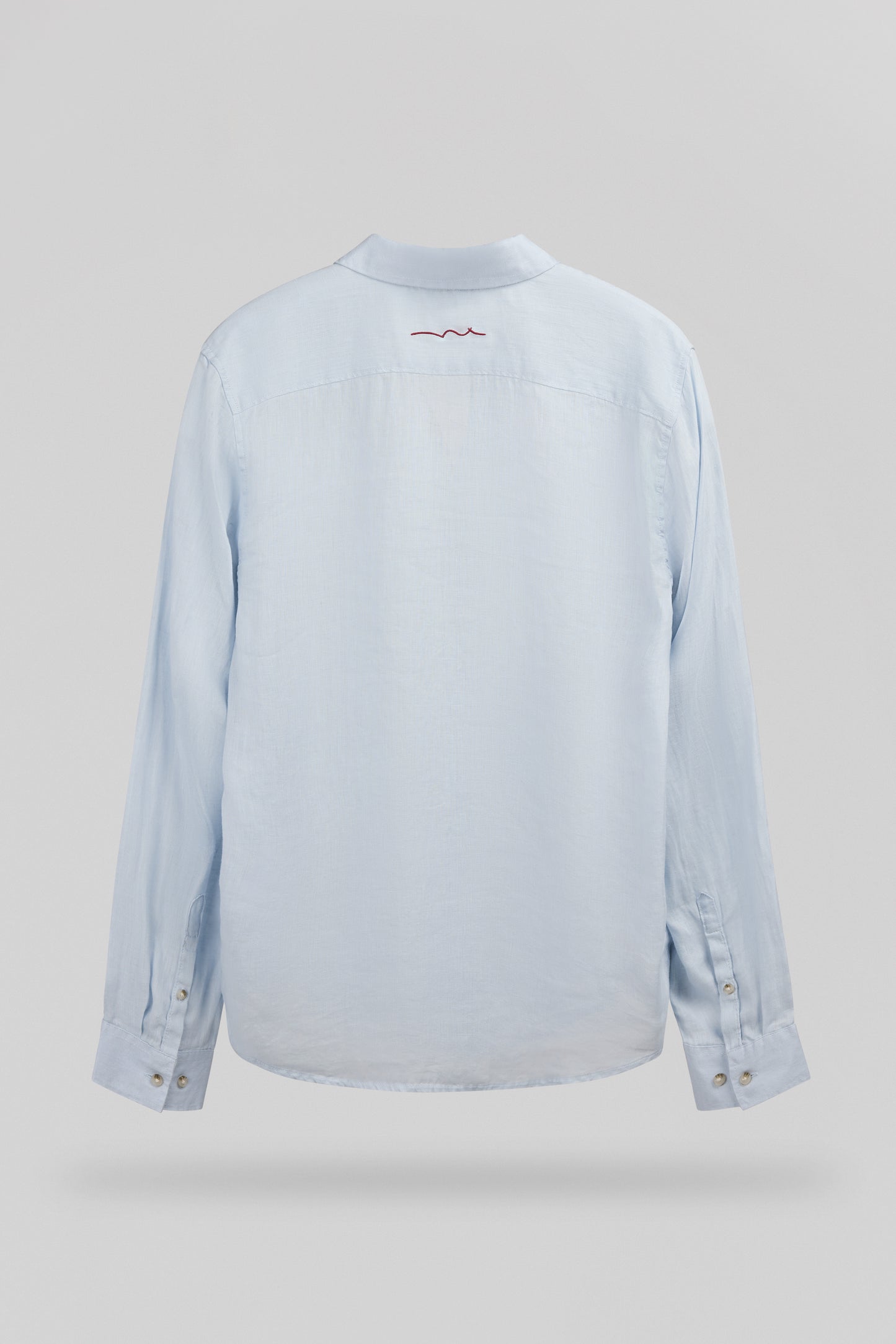 Chemise en lin C-LINEN ML PASTEL BLUE