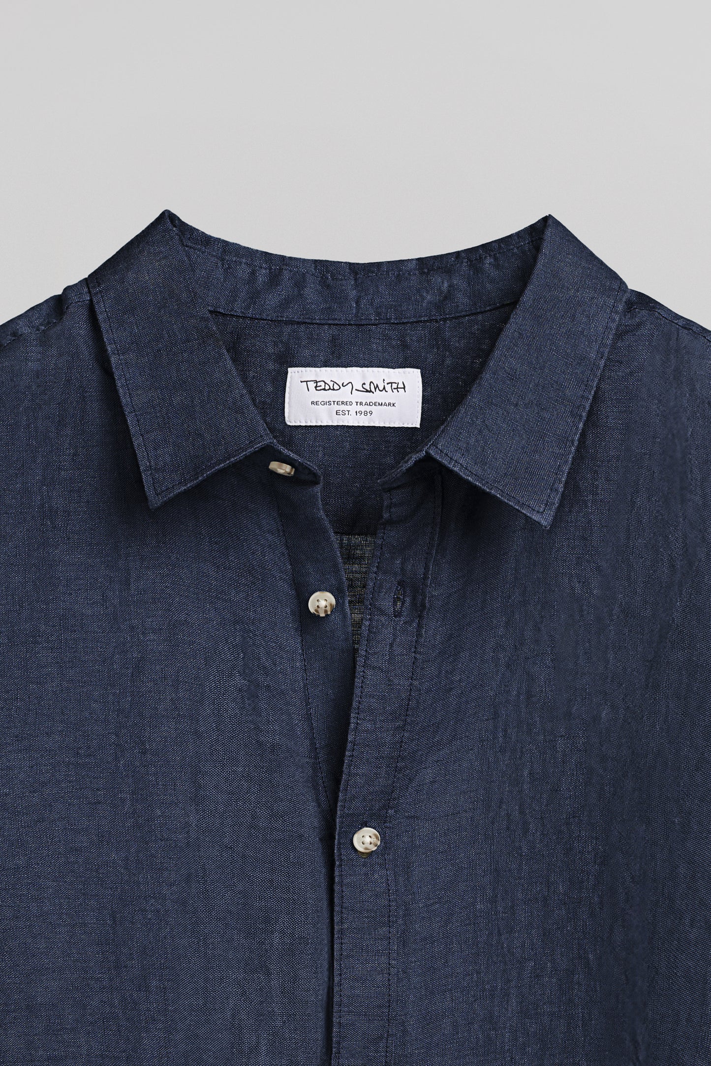 Chemise C-LINEN ML DARK NAVY