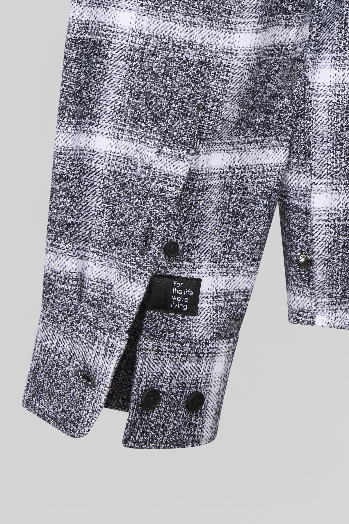 Chemise à carreaux C-PEAK ML MELANGE BLACK