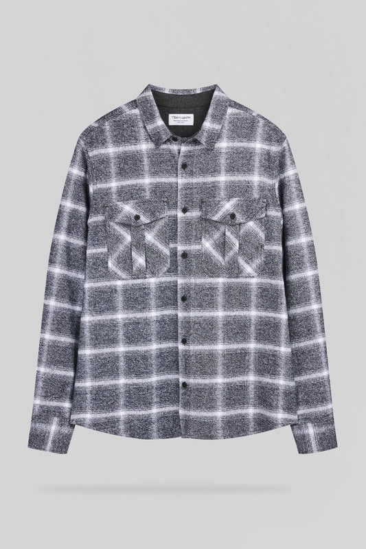Achat Chemise à carreaux C-PEAK ML MELANGE BLACK