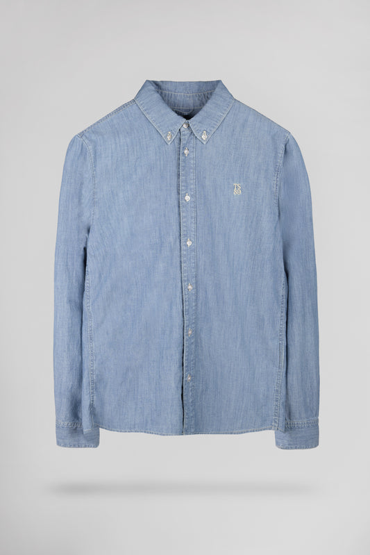Achat Chemise chambray C-STANER ML FRIPP/INDIGO CLAIR - Teddy Smith