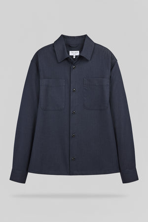 Chemise droite manches longues C-FELIX ML DARK NAVY - Teddy Smith