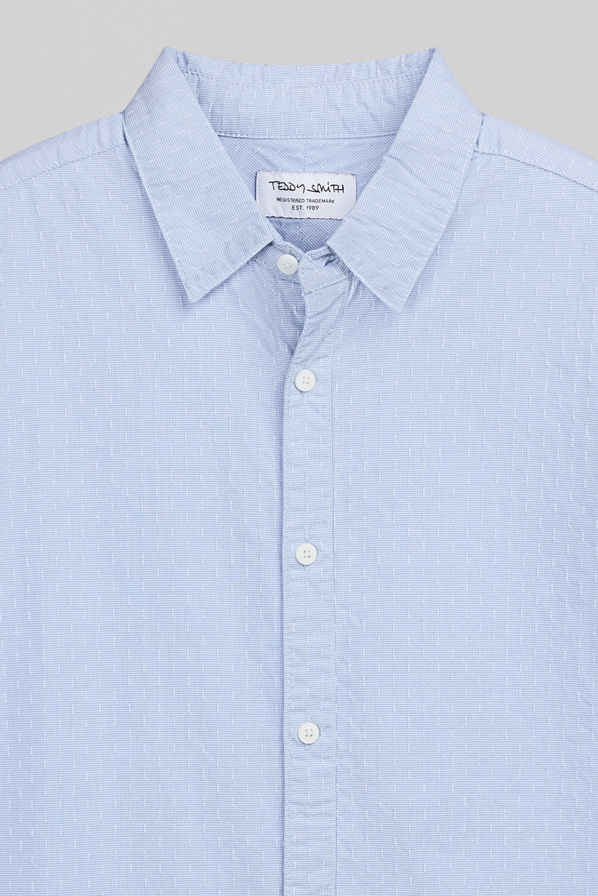 Chemise C-DOBBY ML PASTEL BLUE