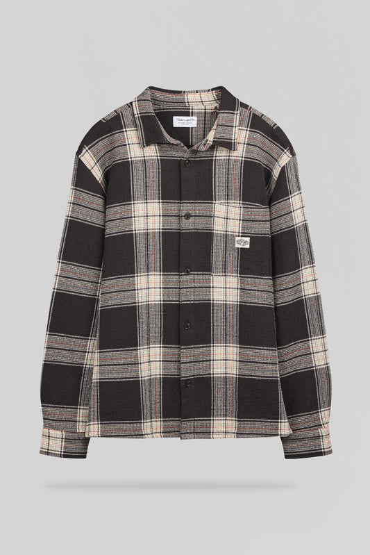 Achat Chemise C-STRUCTURE ML MARRON FONCE