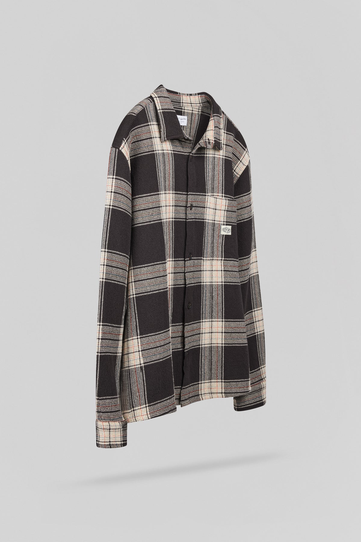 Chemise C-STRUCTURE ML MARRON FONCE
