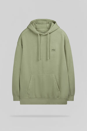 Sweat ample à capuche S-NATEO HOODY BLEACH KAKI