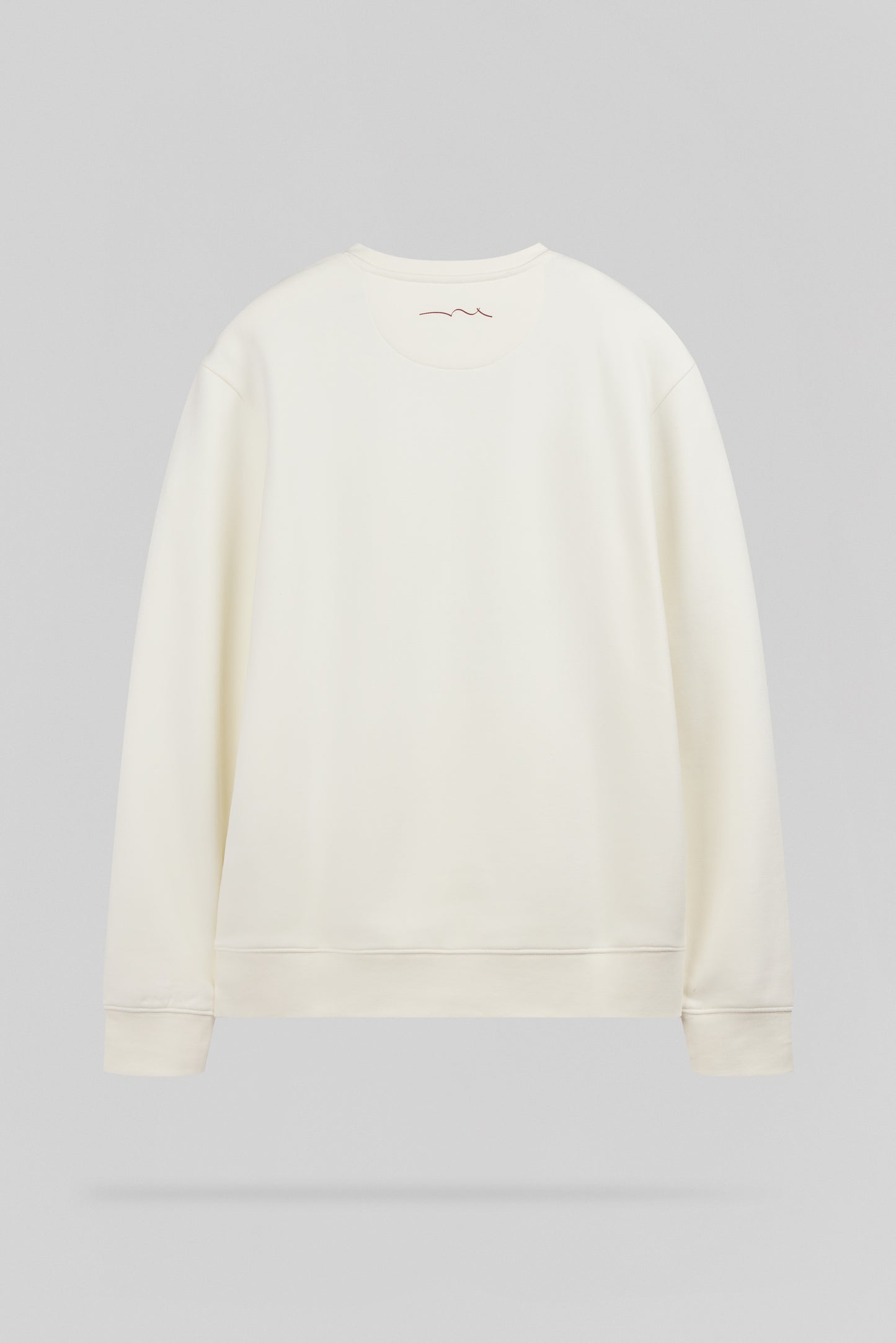 Sweat col rond S-BREAKFAST RC MIDDLE WHITE