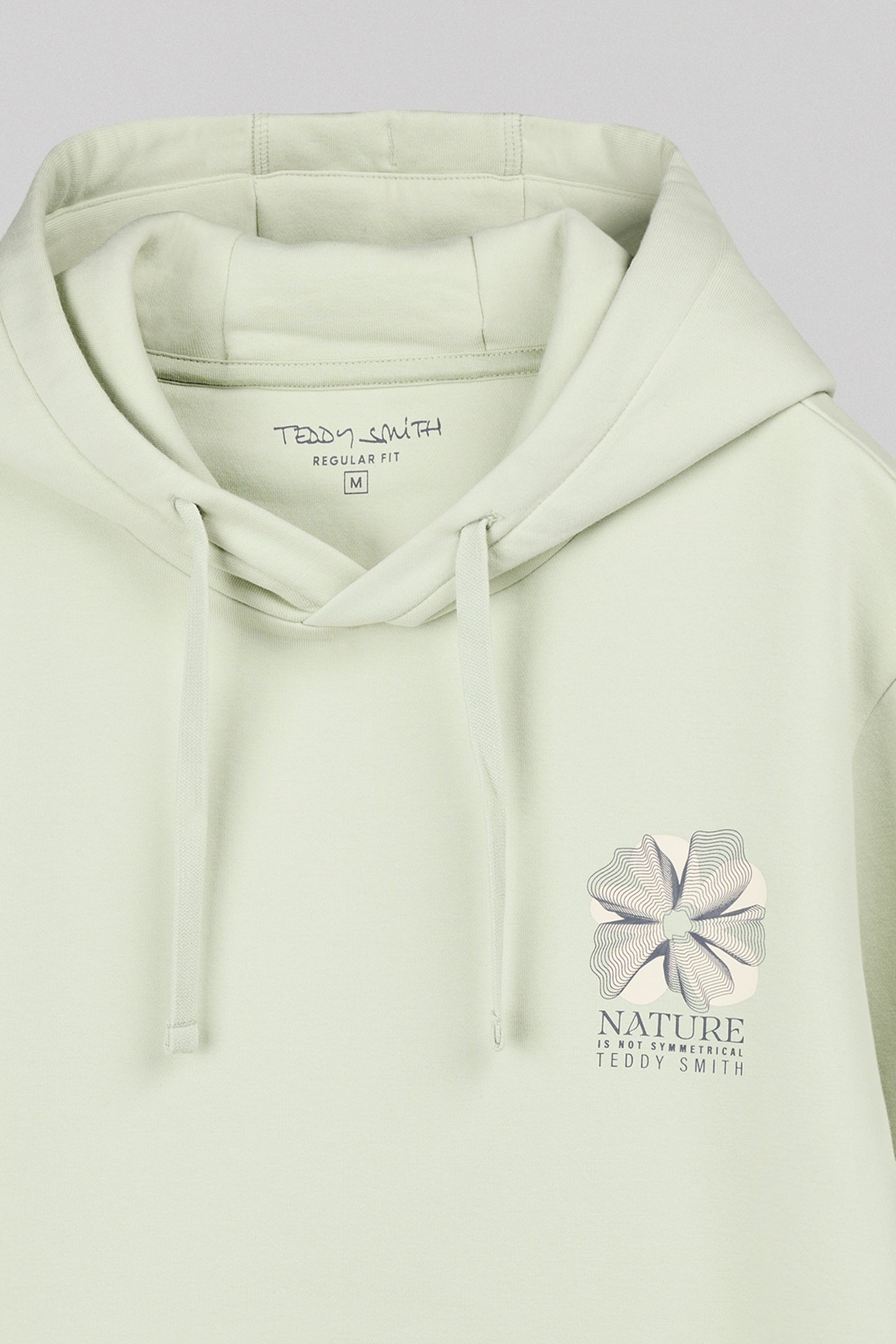 Sweat S-NATURE HOODY VERT NACRE