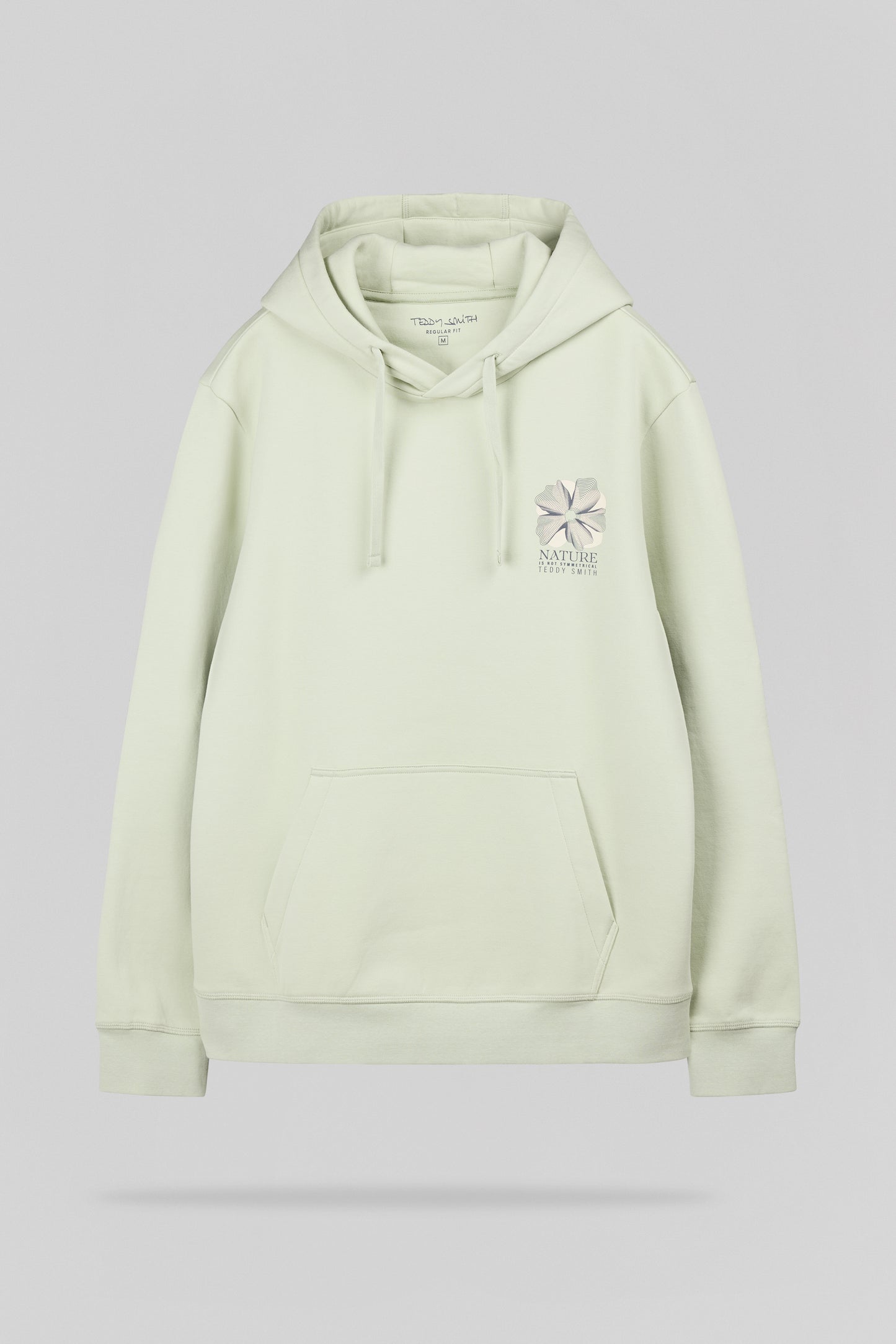 Sweat S-NATURE HOODY VERT NACRE