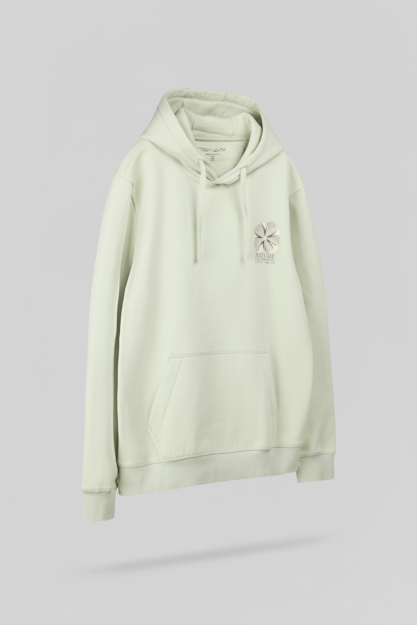 Sweat S-NATURE HOODY VERT NACRE