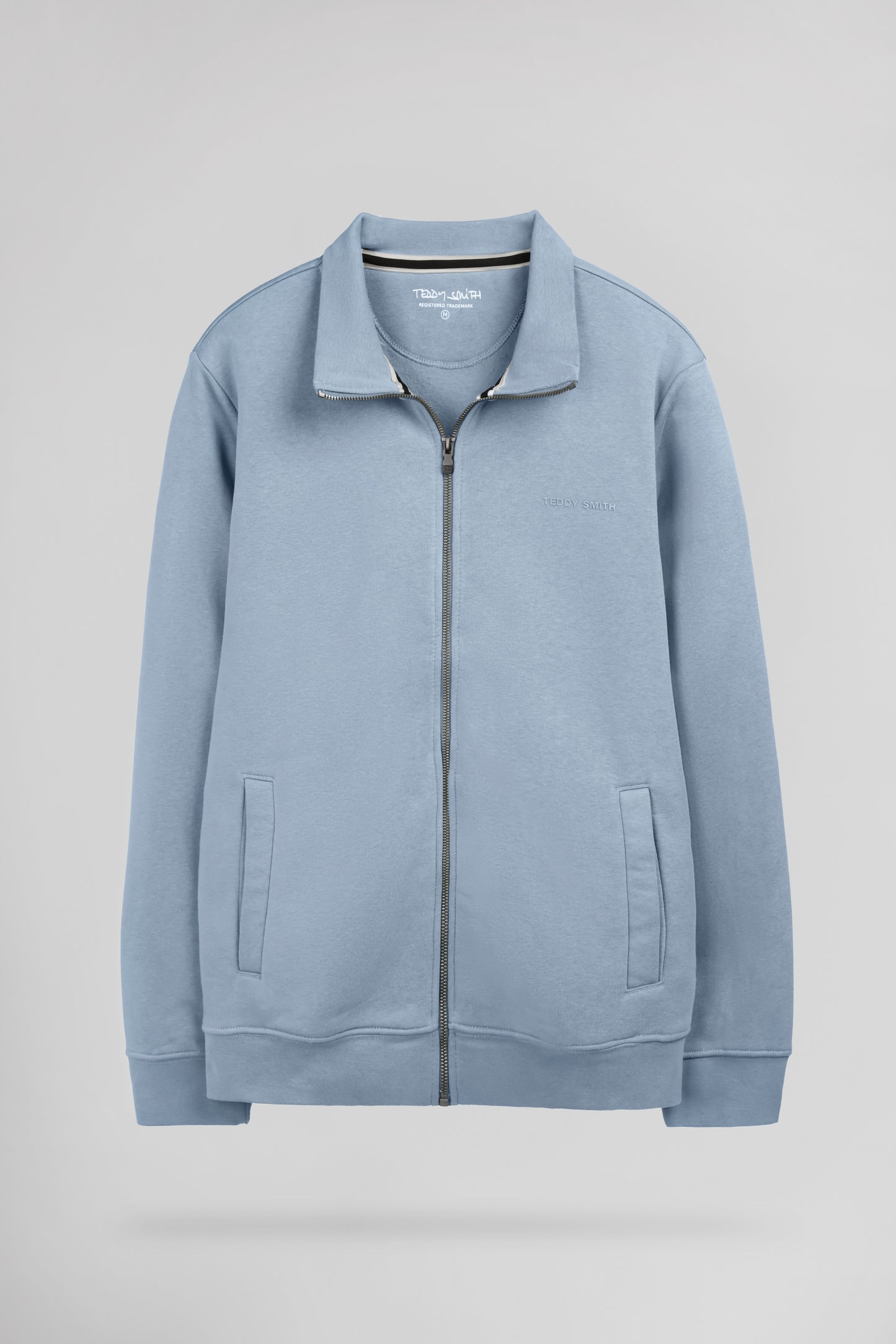 Gilet sweat zippé col montant G-NARKUS ZIP BLEU MINERAL