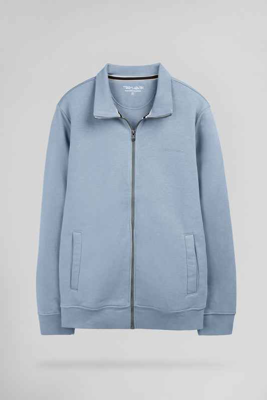 Achat Gilet sweat zippé col montant G-NARKUS ZIP BLEU MINERAL