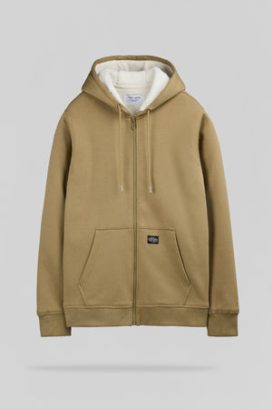 Gilet intérieur sherpa G-ONY HOODY ZIP WORKER BEIGE - Teddy Smith